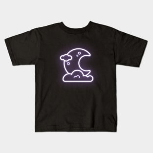 Moon in Neon Optics Kids T-Shirt